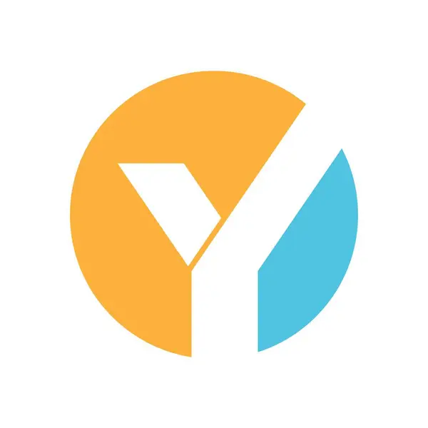 Y harfi logo tasarımı çizimi