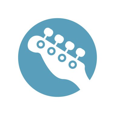 Gitar simgesi resim tasarım şablonu