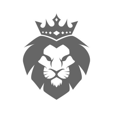 aslan logosu tasarımı illüstrasyonu