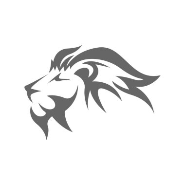 aslan logosu tasarımı illüstrasyonu