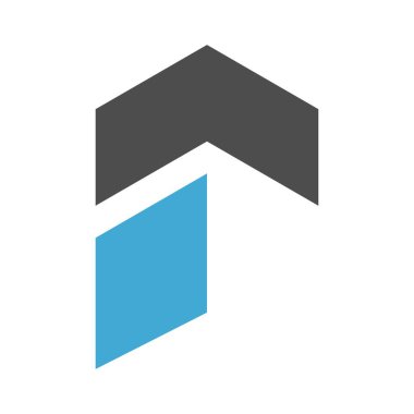 P harfi logo simge tasarım şablonu