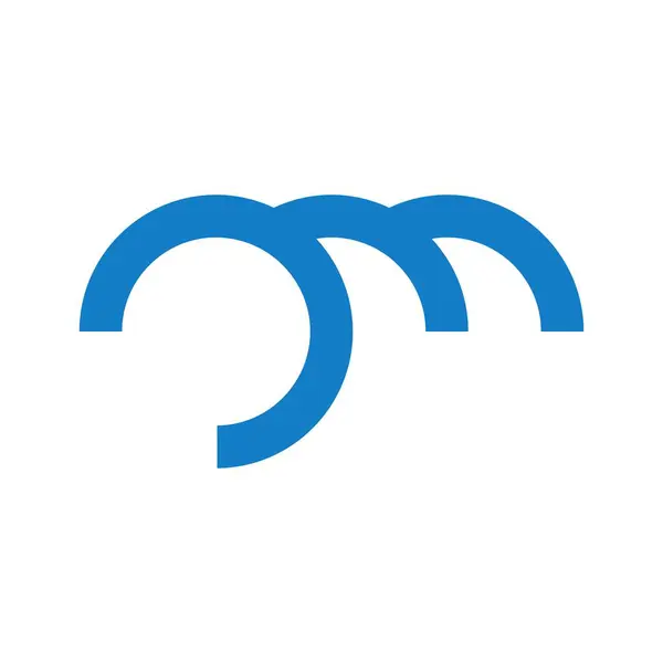 Dalga logosu tasarım resimlemesi