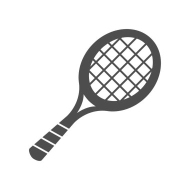 Tenis simgesi logo tasarımı illüstrasyonu