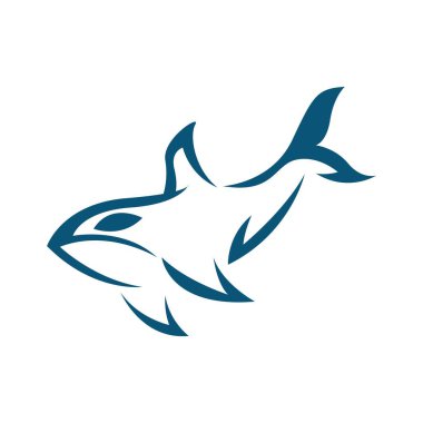 Orca logo tasarım illüstrasyonu
