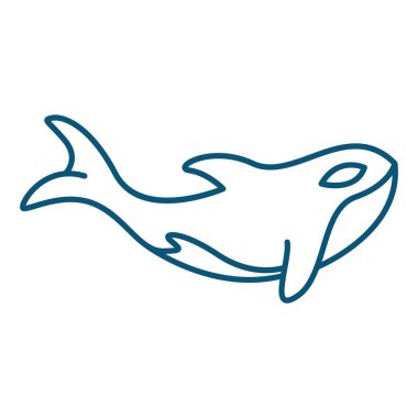 Orca logo tasarım illüstrasyonu