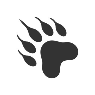 Ayı logosu tasarımı illüstrasyonu
