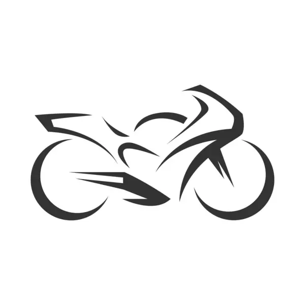 Motosiklet logosu tasarımı illüstrasyonu