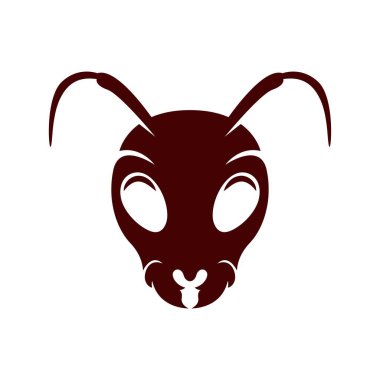 Karınca logosu tasarımı illüstrasyonu