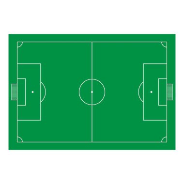 Futbol sahası simge dizayn şablonu