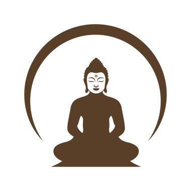 Buda simgesi resim tasarımı illüstrasyonu