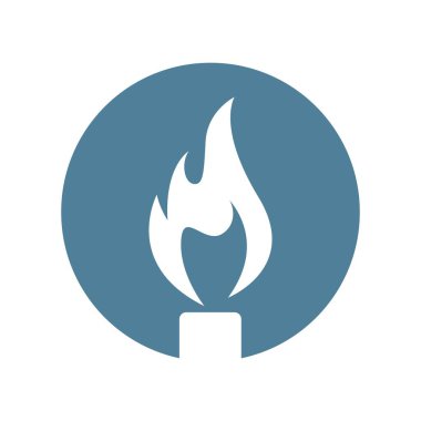 Gaz logosu tasarım illüstrasyonu