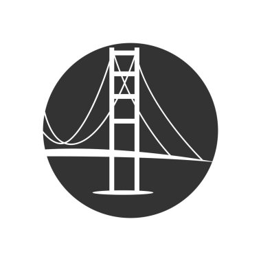 Köprü logosu tasarımı illüstrasyonu