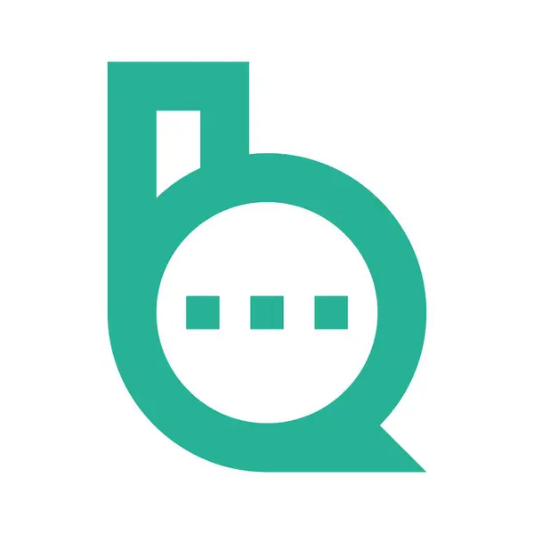 Sohbet uygulaması logosu tasarımı illüstrasyonu