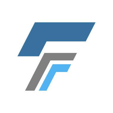 F harfi logo tasarımı çizimi