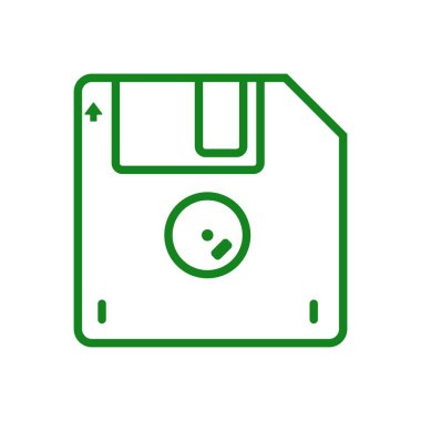 Disket simgesi tasarım vektörü