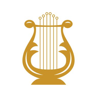 Arp enstrüman simgesi logo tasarımı