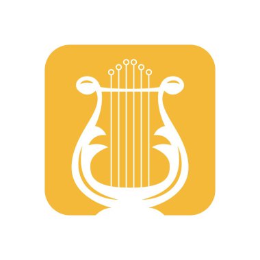 Arp enstrüman simgesi logo tasarımı