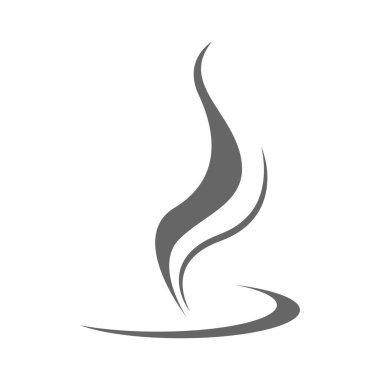 Duman simgesi logo tasarımı illüstrasyonu