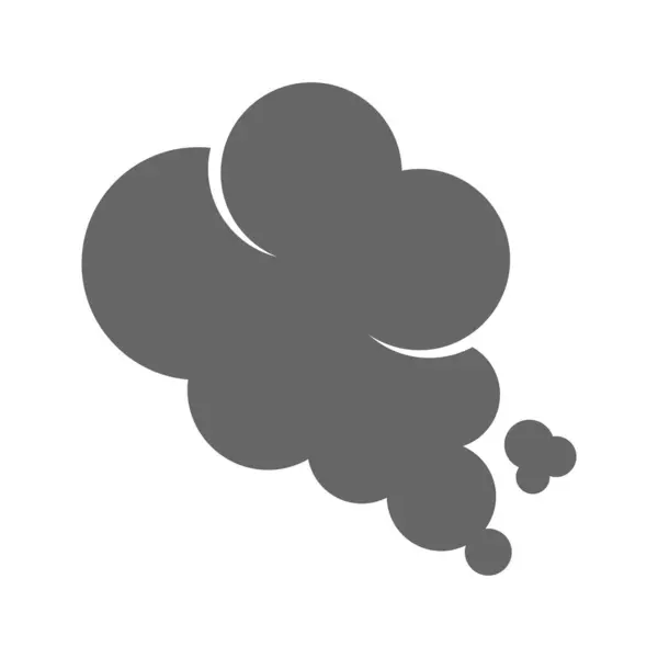 Duman simgesi logo tasarımı illüstrasyonu