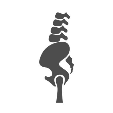 Omurga logo tasarımı illüstrasyonu