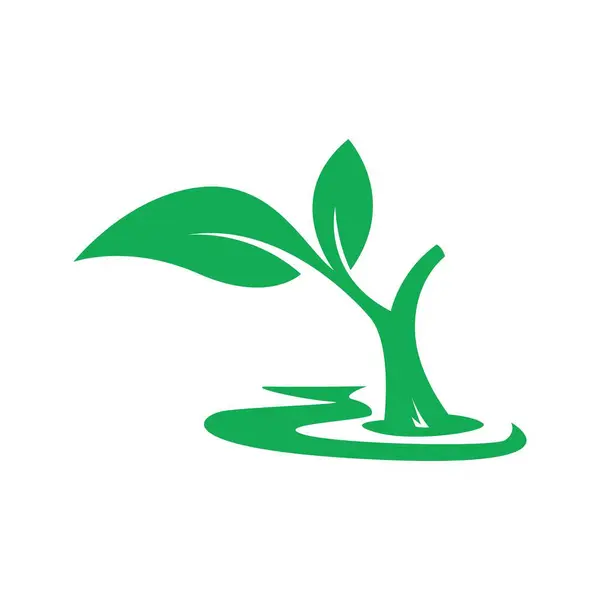 Tarım logosu tasarım illüstrasyonu