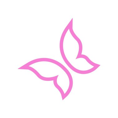 Kelebek logosu tasarım çizimi