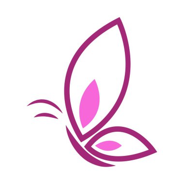 Kelebek logosu tasarım çizimi