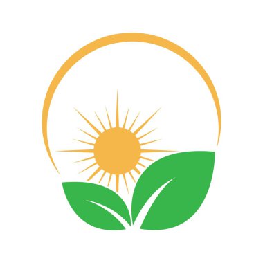 Güneş Enerjisi Logo Tasarım Şablonu