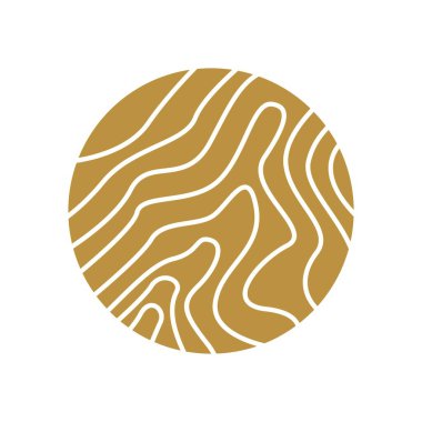 Tahta logo tasarımı illüstrasyonu