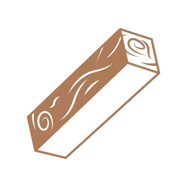 Tahta logo tasarımı illüstrasyonu