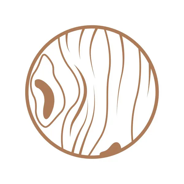 Tahta logo tasarımı illüstrasyonu