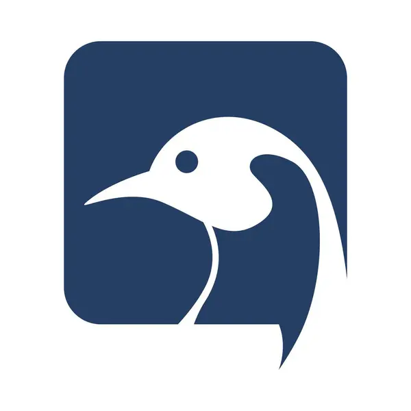 Penguen logo tasarım illüstrasyonu