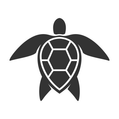 Kaplumbağa logo tasarımı illüstrasyonu