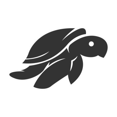 Kaplumbağa logo tasarımı illüstrasyonu