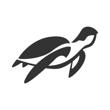 Kaplumbağa logo tasarımı illüstrasyonu