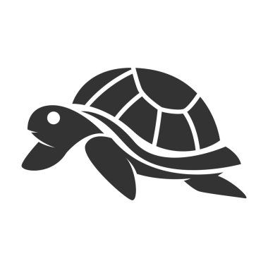 Kaplumbağa logo tasarımı illüstrasyonu