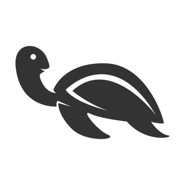 Kaplumbağa logo tasarımı illüstrasyonu