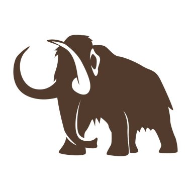 Mamut simgesi logo tasarımı çizimi