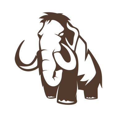 Mamut simgesi logo tasarımı çizimi