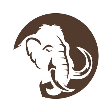 Mamut simgesi logo tasarımı çizimi