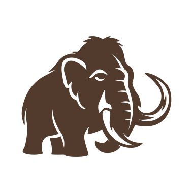 Mamut simgesi logo tasarımı çizimi