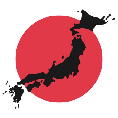 Japonya simge logo tasarım şablonu