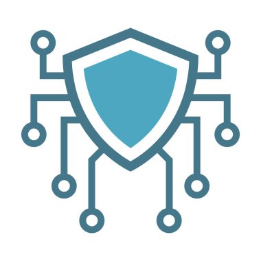 Siber Güvenlik Logosu tasarımı çizimi