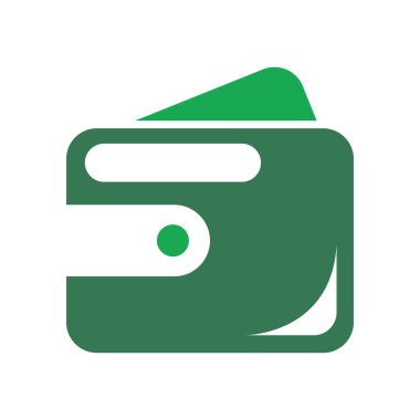 Cüzdan logo tasarımı illüstrasyonu