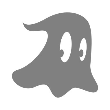 Hayalet simgesi logo tasarımı illüstrasyonu