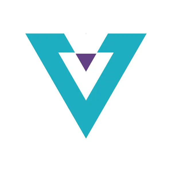 Üçgen logo tasarım illüstrasyonu
