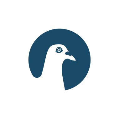 Güvercin logosu tasarımı çizimi