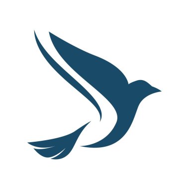 Güvercin logosu tasarımı çizimi