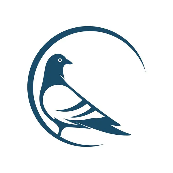 Güvercin logosu tasarımı çizimi