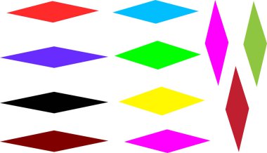 Geometrik şekillerde renkli kağıtlar, origami sanatı ve web tasarım elementleri için ideal